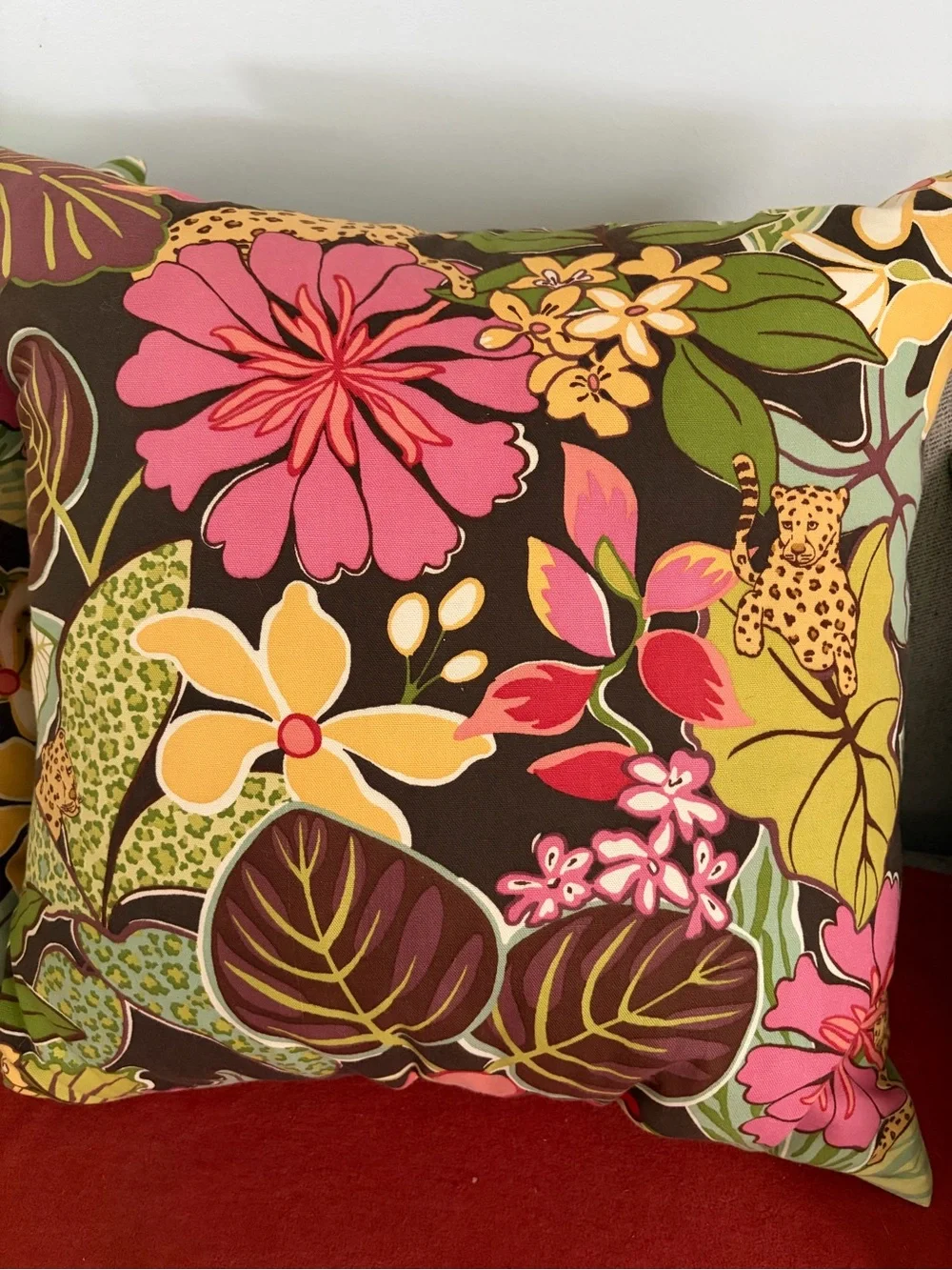 Boho Jungle Pillows P Kaufman jungle fever set  of 2 down inserts 22”